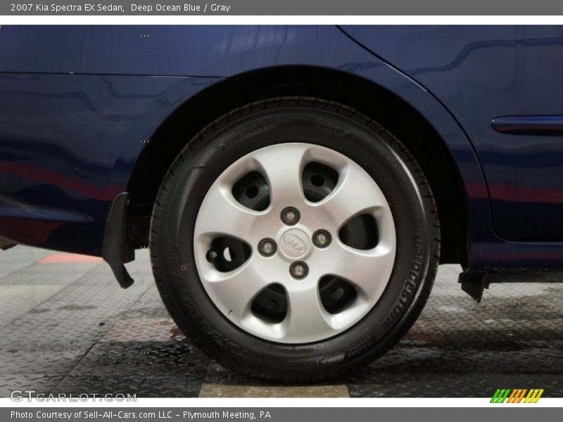 Deep Ocean Blue / Gray 2007 Kia Spectra EX Sedan