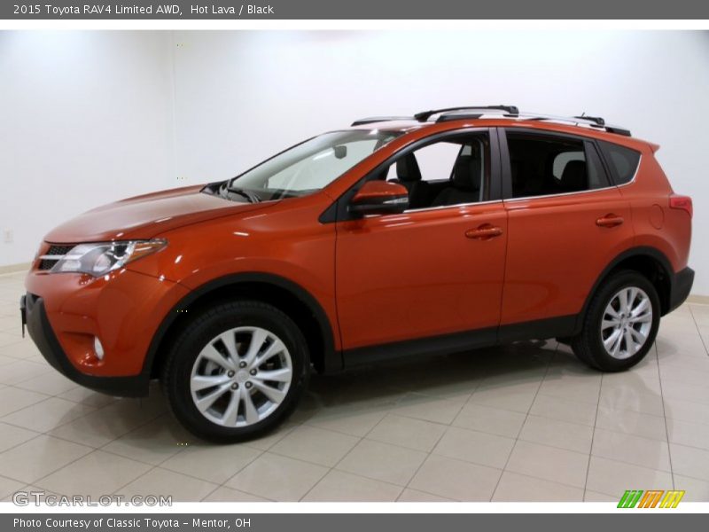 Hot Lava / Black 2015 Toyota RAV4 Limited AWD