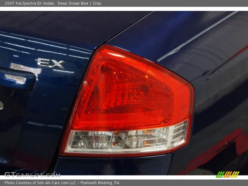 Deep Ocean Blue / Gray 2007 Kia Spectra EX Sedan