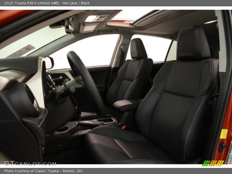 Hot Lava / Black 2015 Toyota RAV4 Limited AWD