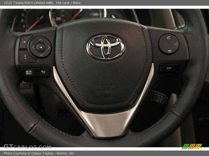 Hot Lava / Black 2015 Toyota RAV4 Limited AWD