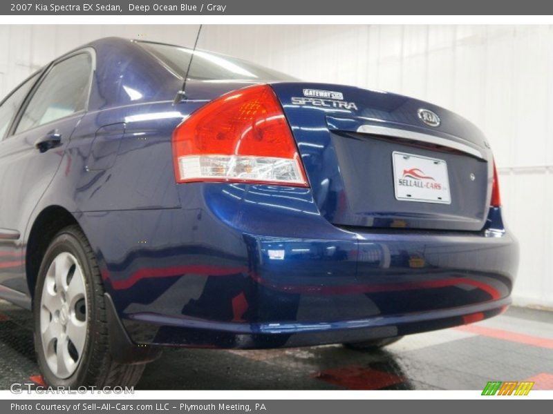 Deep Ocean Blue / Gray 2007 Kia Spectra EX Sedan