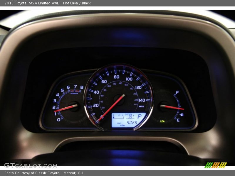 Hot Lava / Black 2015 Toyota RAV4 Limited AWD