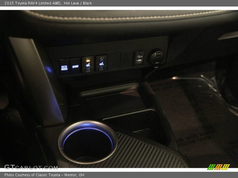 Hot Lava / Black 2015 Toyota RAV4 Limited AWD