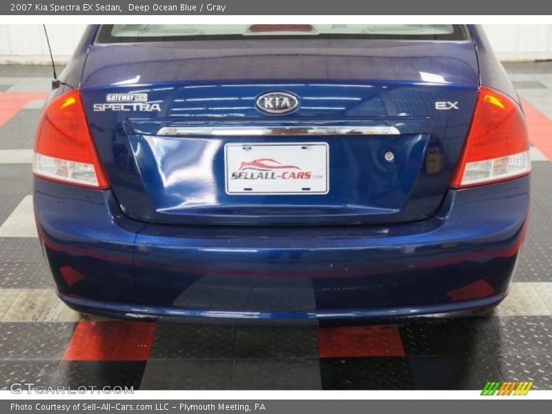 Deep Ocean Blue / Gray 2007 Kia Spectra EX Sedan