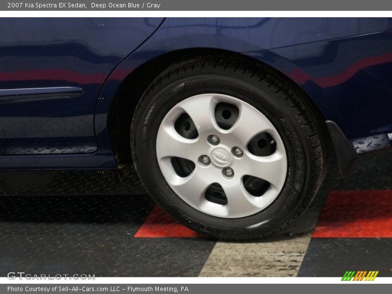 Deep Ocean Blue / Gray 2007 Kia Spectra EX Sedan