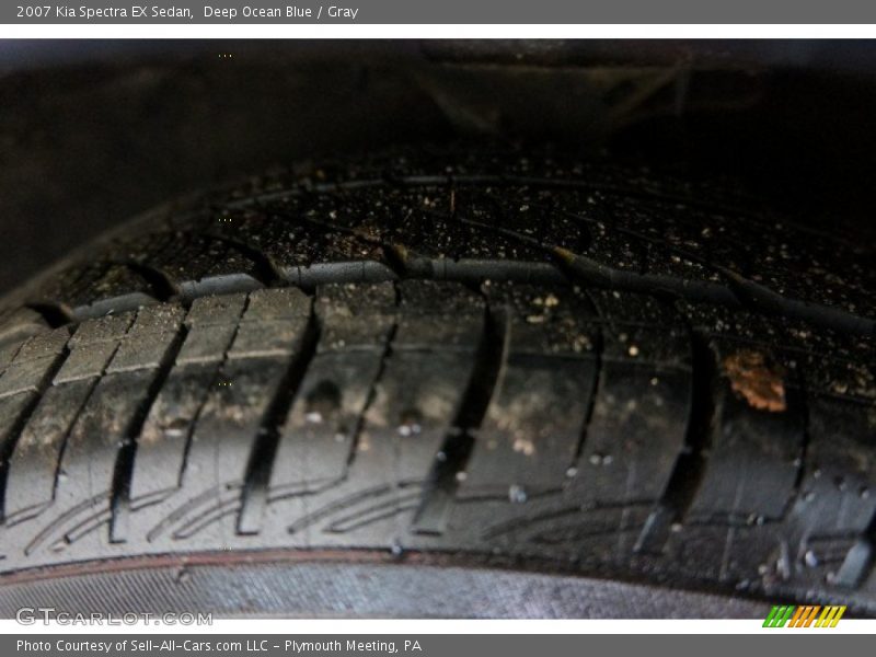 Deep Ocean Blue / Gray 2007 Kia Spectra EX Sedan