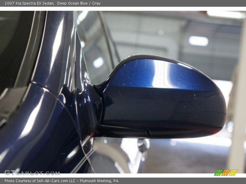 Deep Ocean Blue / Gray 2007 Kia Spectra EX Sedan