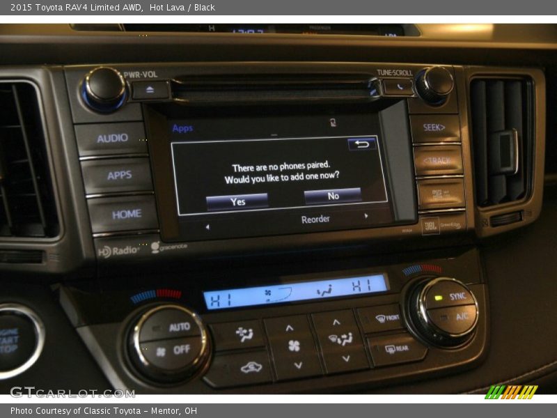 Hot Lava / Black 2015 Toyota RAV4 Limited AWD