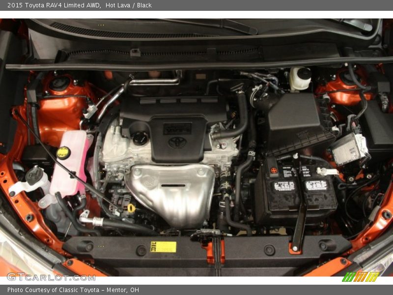 Hot Lava / Black 2015 Toyota RAV4 Limited AWD