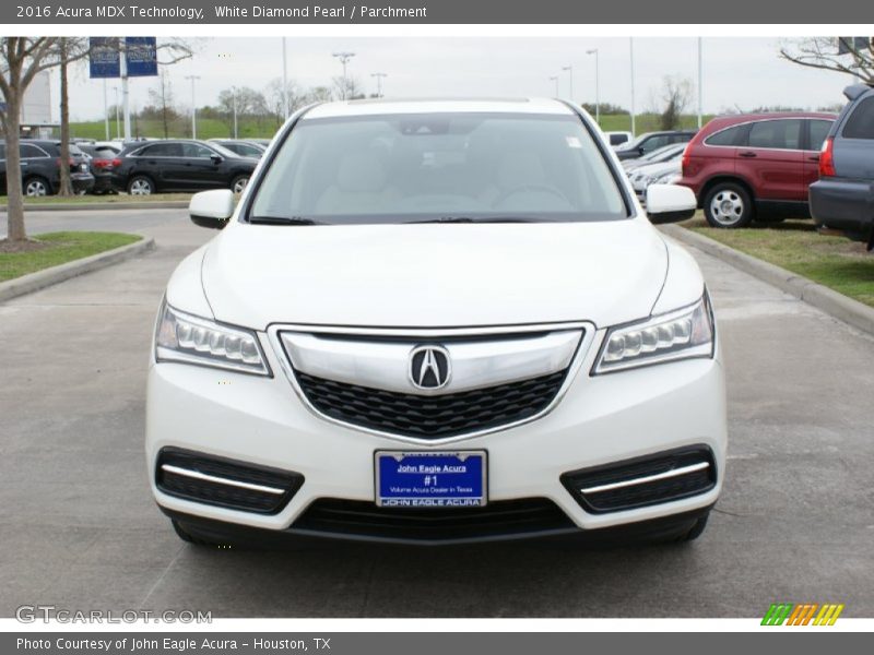 White Diamond Pearl / Parchment 2016 Acura MDX Technology