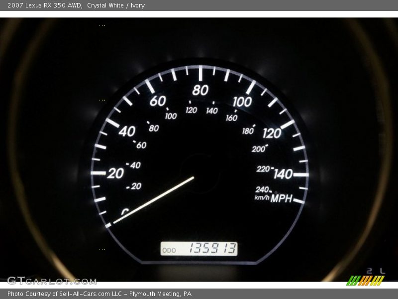 Crystal White / Ivory 2007 Lexus RX 350 AWD