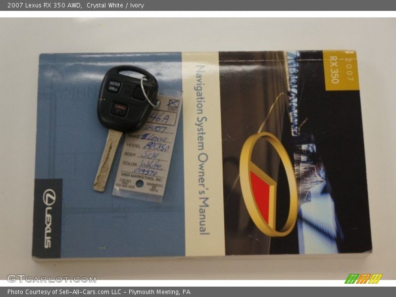 Crystal White / Ivory 2007 Lexus RX 350 AWD