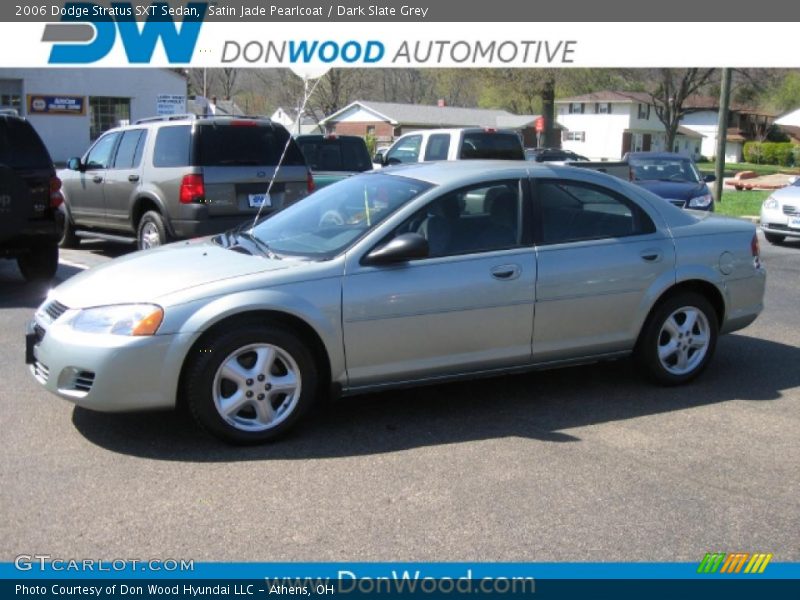 Satin Jade Pearlcoat / Dark Slate Grey 2006 Dodge Stratus SXT Sedan