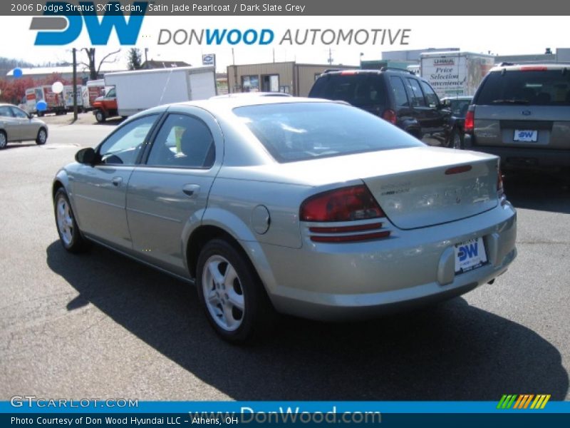 Satin Jade Pearlcoat / Dark Slate Grey 2006 Dodge Stratus SXT Sedan