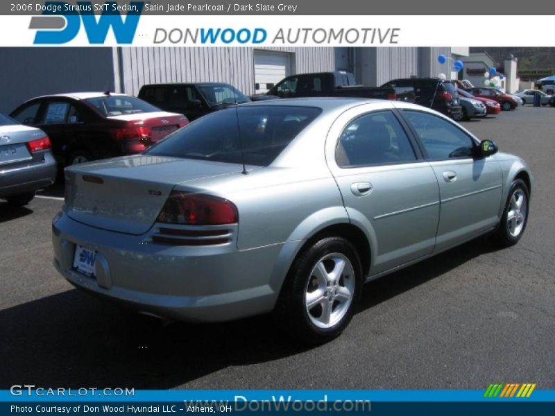 Satin Jade Pearlcoat / Dark Slate Grey 2006 Dodge Stratus SXT Sedan