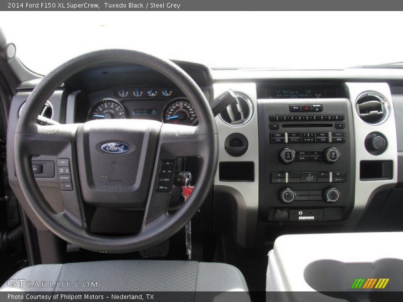 Tuxedo Black / Steel Grey 2014 Ford F150 XL SuperCrew