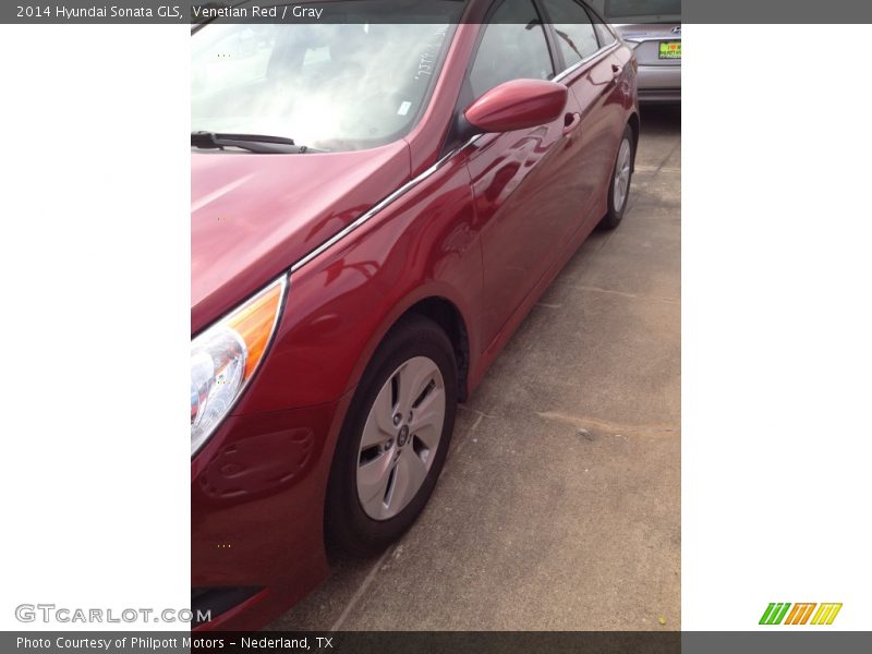 Venetian Red / Gray 2014 Hyundai Sonata GLS