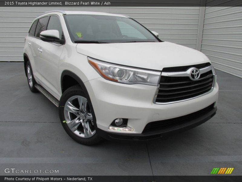 Blizzard Pearl White / Ash 2015 Toyota Highlander Limited