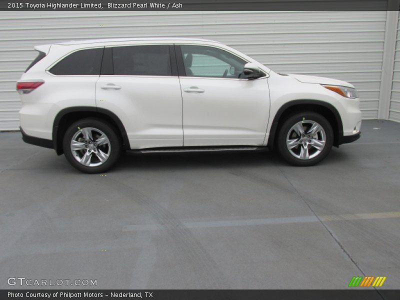Blizzard Pearl White / Ash 2015 Toyota Highlander Limited