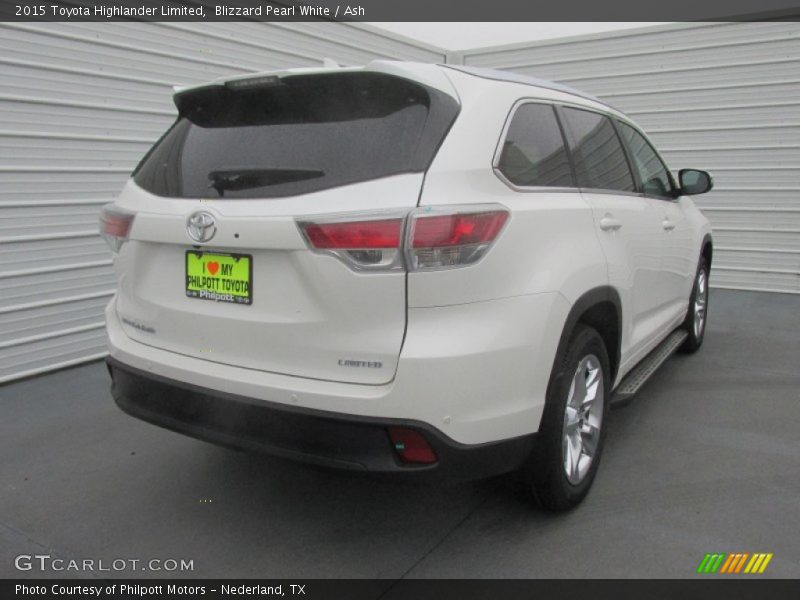 Blizzard Pearl White / Ash 2015 Toyota Highlander Limited