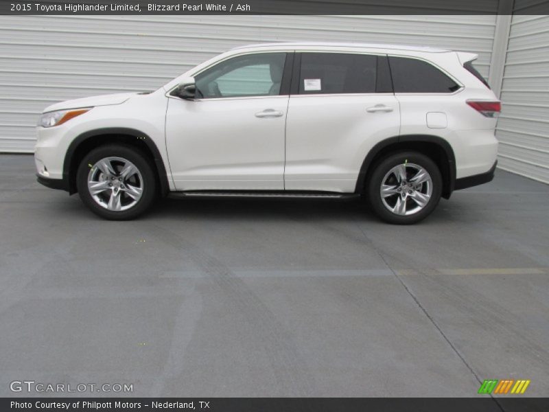 Blizzard Pearl White / Ash 2015 Toyota Highlander Limited