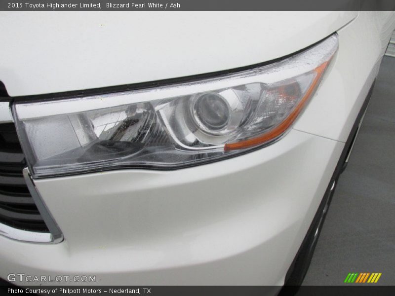 Blizzard Pearl White / Ash 2015 Toyota Highlander Limited