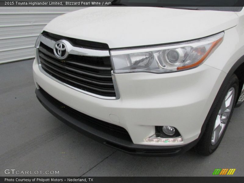 Blizzard Pearl White / Ash 2015 Toyota Highlander Limited