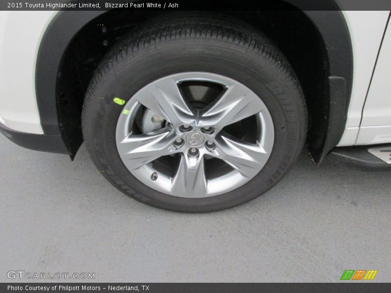 Blizzard Pearl White / Ash 2015 Toyota Highlander Limited
