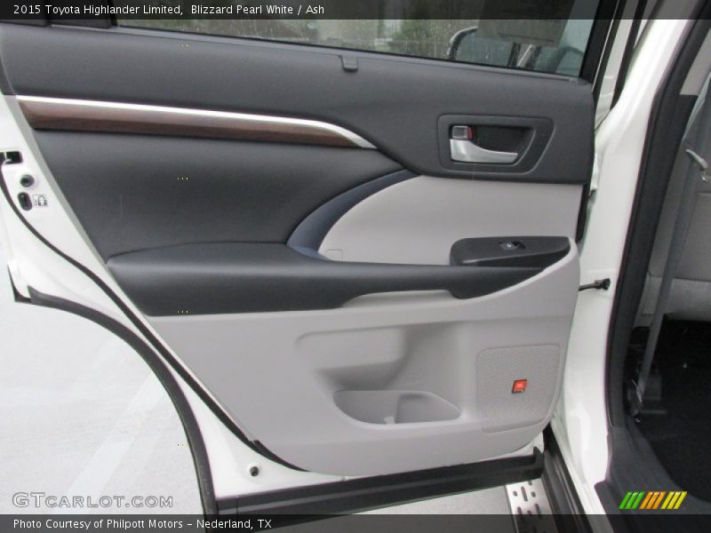 Blizzard Pearl White / Ash 2015 Toyota Highlander Limited