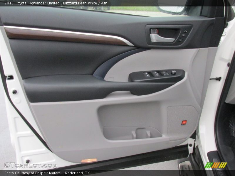 Blizzard Pearl White / Ash 2015 Toyota Highlander Limited