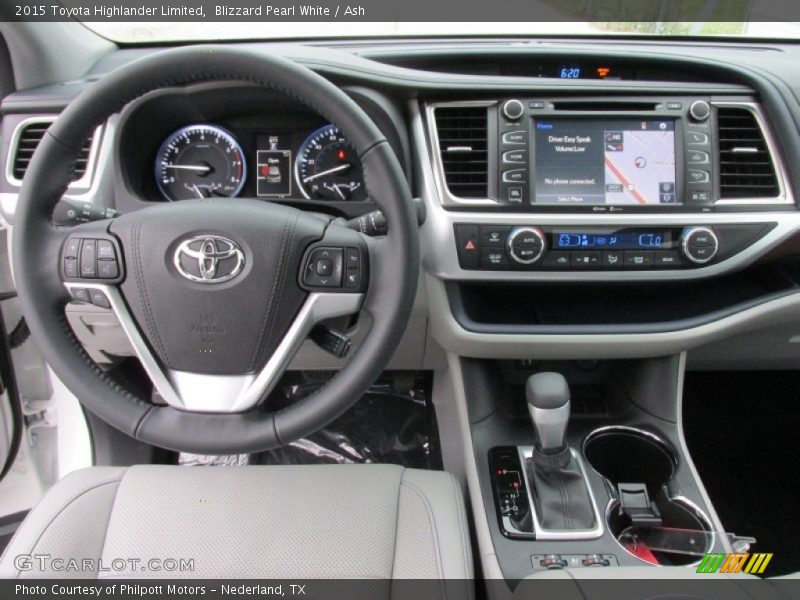 Blizzard Pearl White / Ash 2015 Toyota Highlander Limited