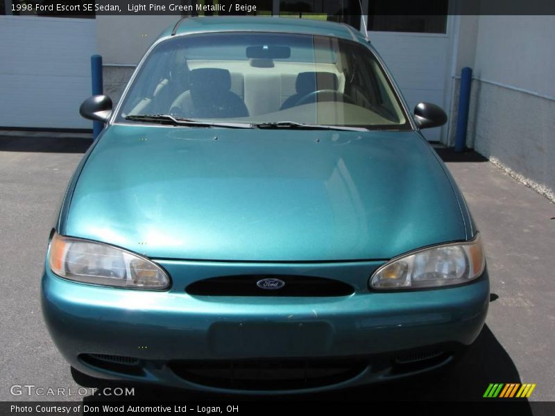 Light Pine Green Metallic / Beige 1998 Ford Escort SE Sedan