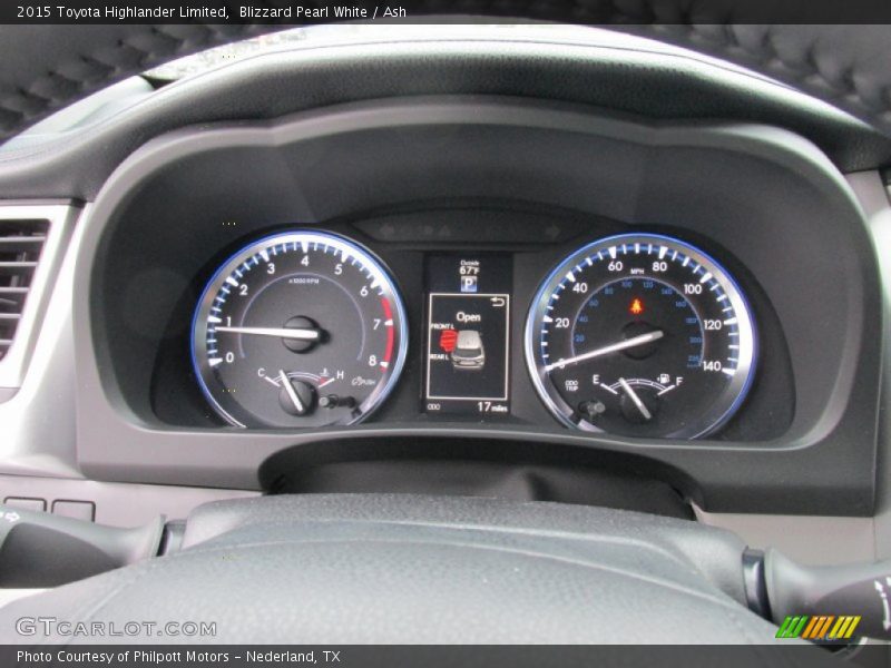 Blizzard Pearl White / Ash 2015 Toyota Highlander Limited