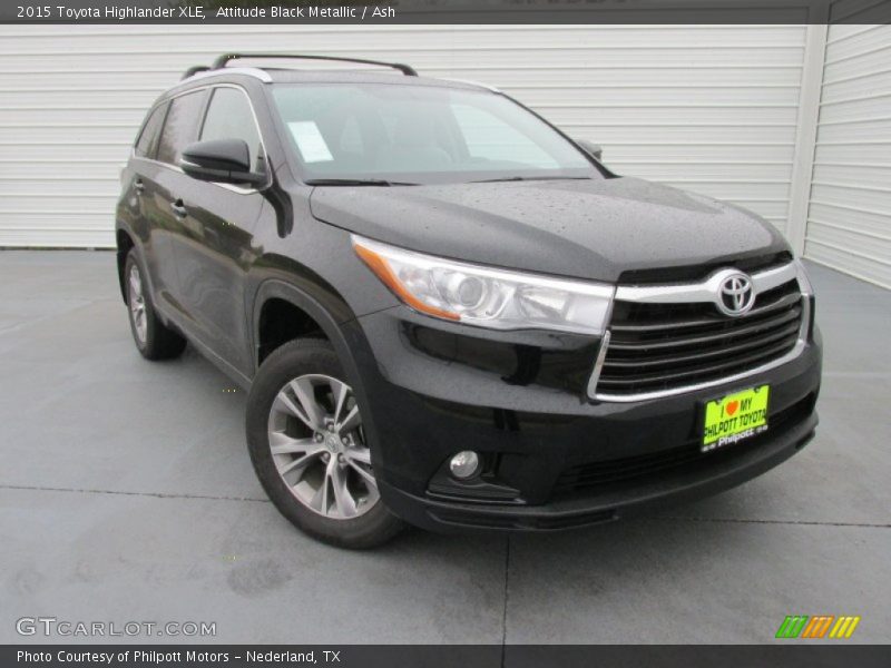 Attitude Black Metallic / Ash 2015 Toyota Highlander XLE