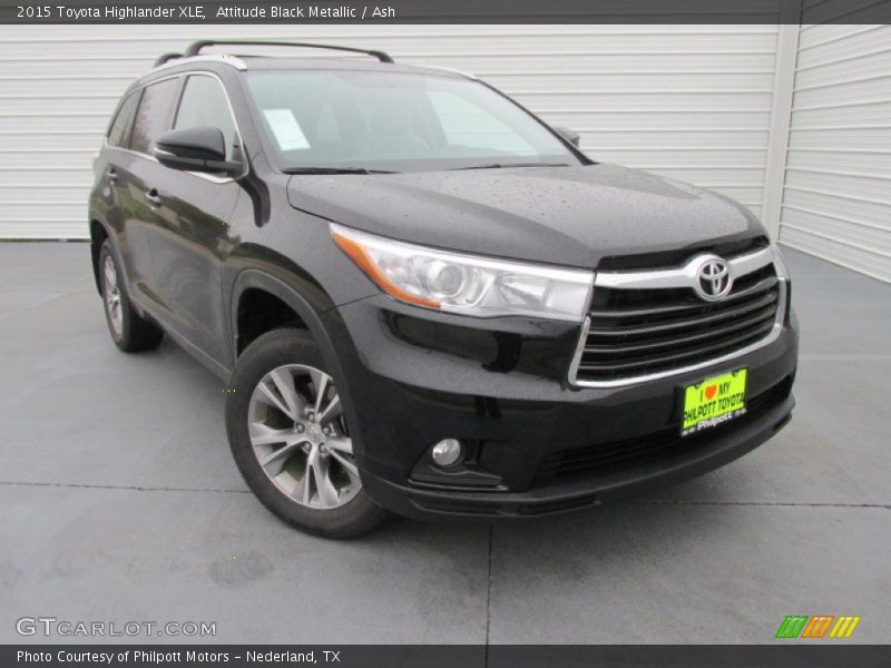 Attitude Black Metallic / Ash 2015 Toyota Highlander XLE