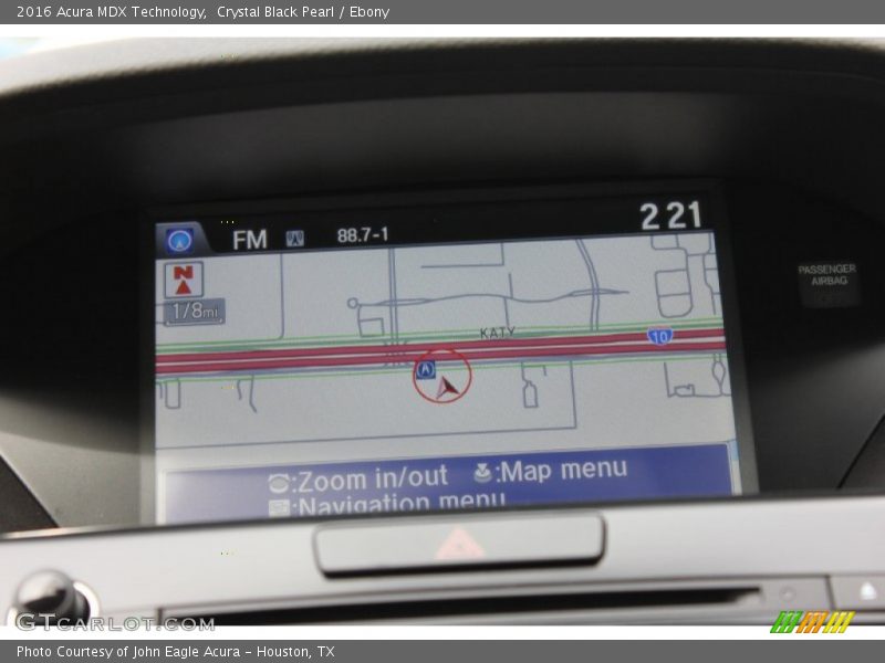 Crystal Black Pearl / Ebony 2016 Acura MDX Technology
