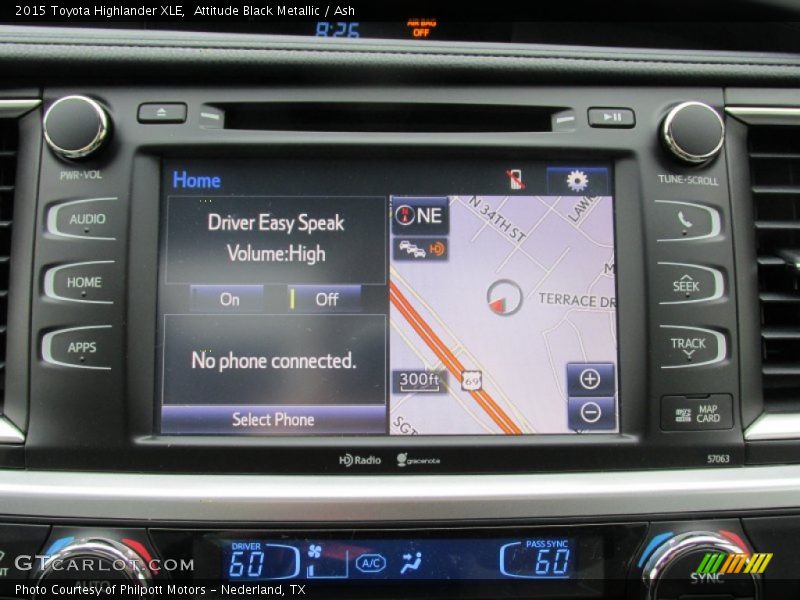 Attitude Black Metallic / Ash 2015 Toyota Highlander XLE