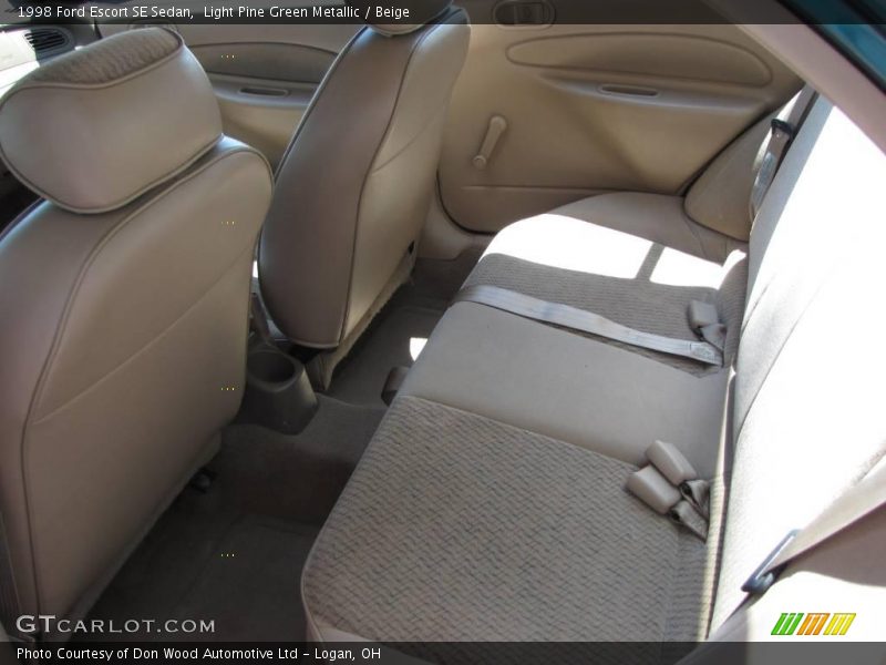 Light Pine Green Metallic / Beige 1998 Ford Escort SE Sedan