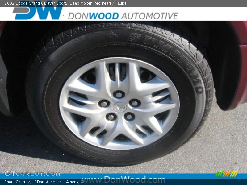 Deep Molten Red Pearl / Taupe 2003 Dodge Grand Caravan Sport