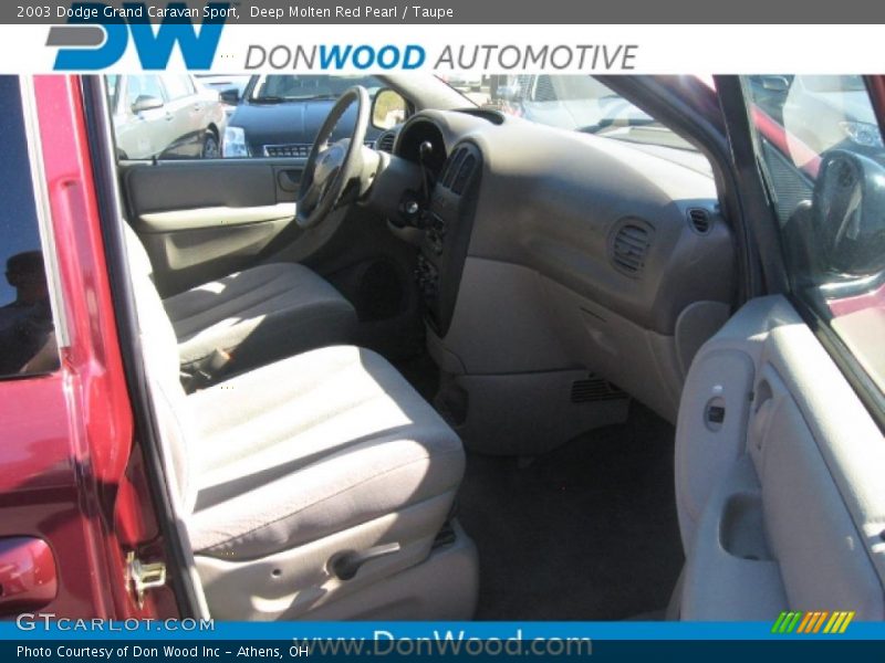 Deep Molten Red Pearl / Taupe 2003 Dodge Grand Caravan Sport
