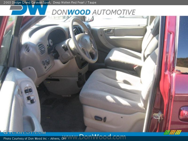 Deep Molten Red Pearl / Taupe 2003 Dodge Grand Caravan Sport
