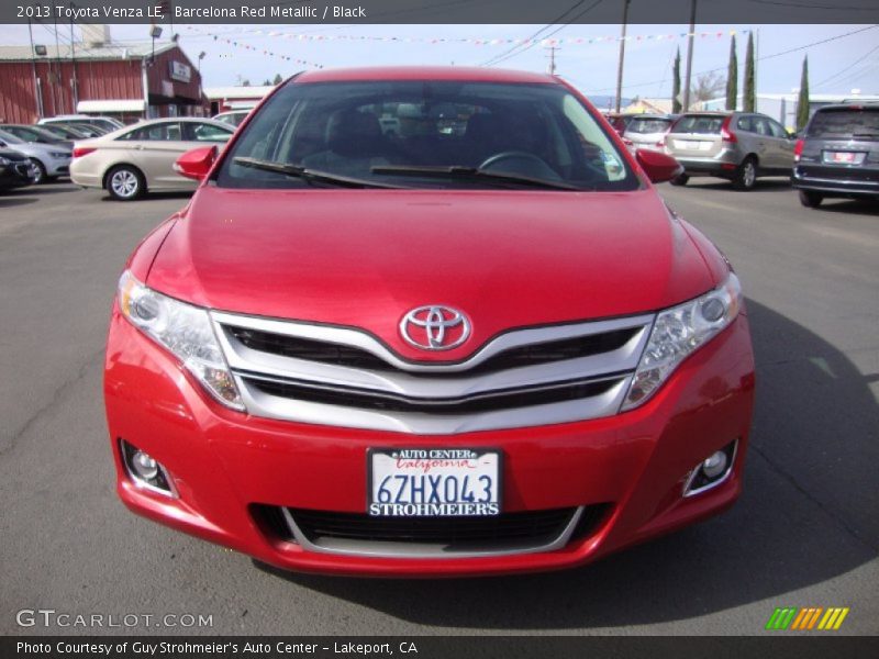 Barcelona Red Metallic / Black 2013 Toyota Venza LE
