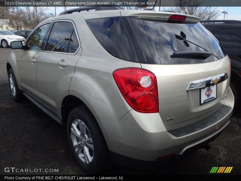 Champagne Silver Metallic / Light Titanium/Jet Black 2015 Chevrolet Equinox LT AWD