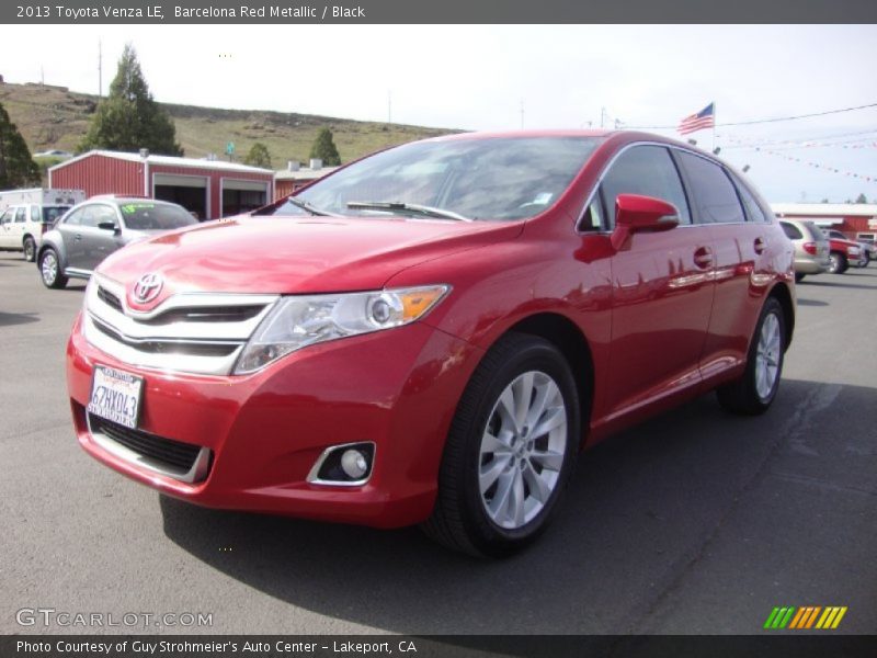 Barcelona Red Metallic / Black 2013 Toyota Venza LE
