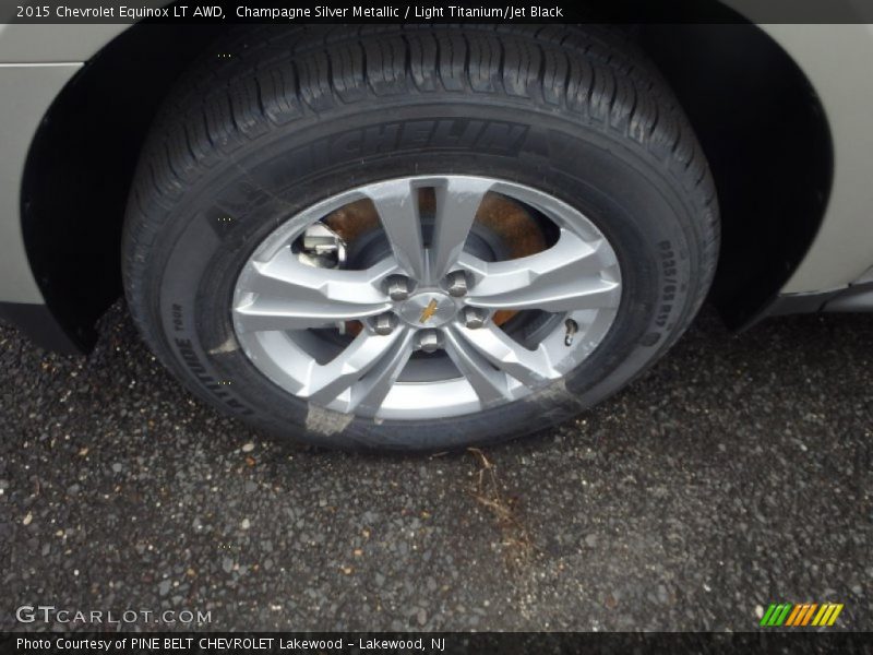 Champagne Silver Metallic / Light Titanium/Jet Black 2015 Chevrolet Equinox LT AWD