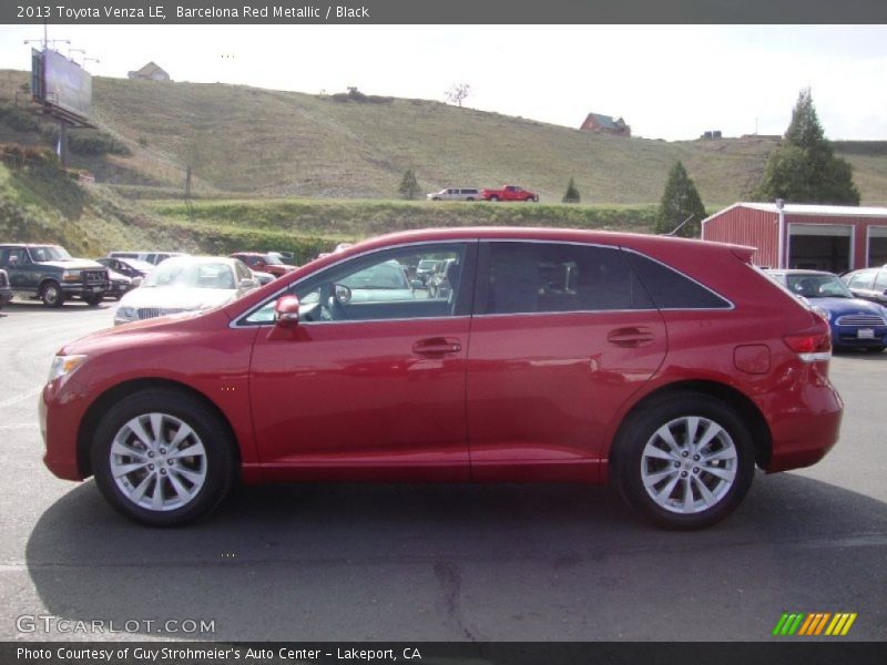 Barcelona Red Metallic / Black 2013 Toyota Venza LE