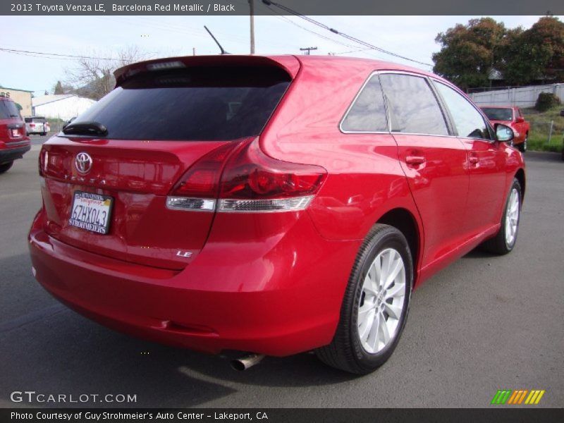 Barcelona Red Metallic / Black 2013 Toyota Venza LE