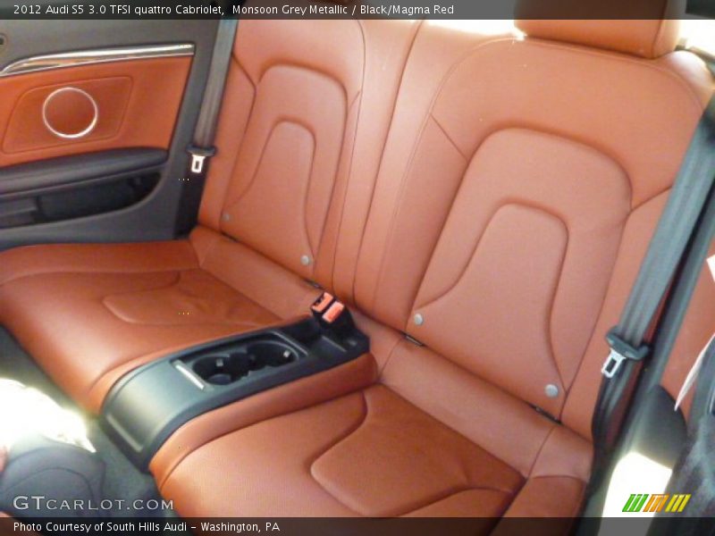 Monsoon Grey Metallic / Black/Magma Red 2012 Audi S5 3.0 TFSI quattro Cabriolet
