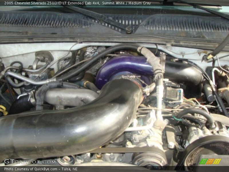 Summit White / Medium Gray 2005 Chevrolet Silverado 2500HD LT Extended Cab 4x4